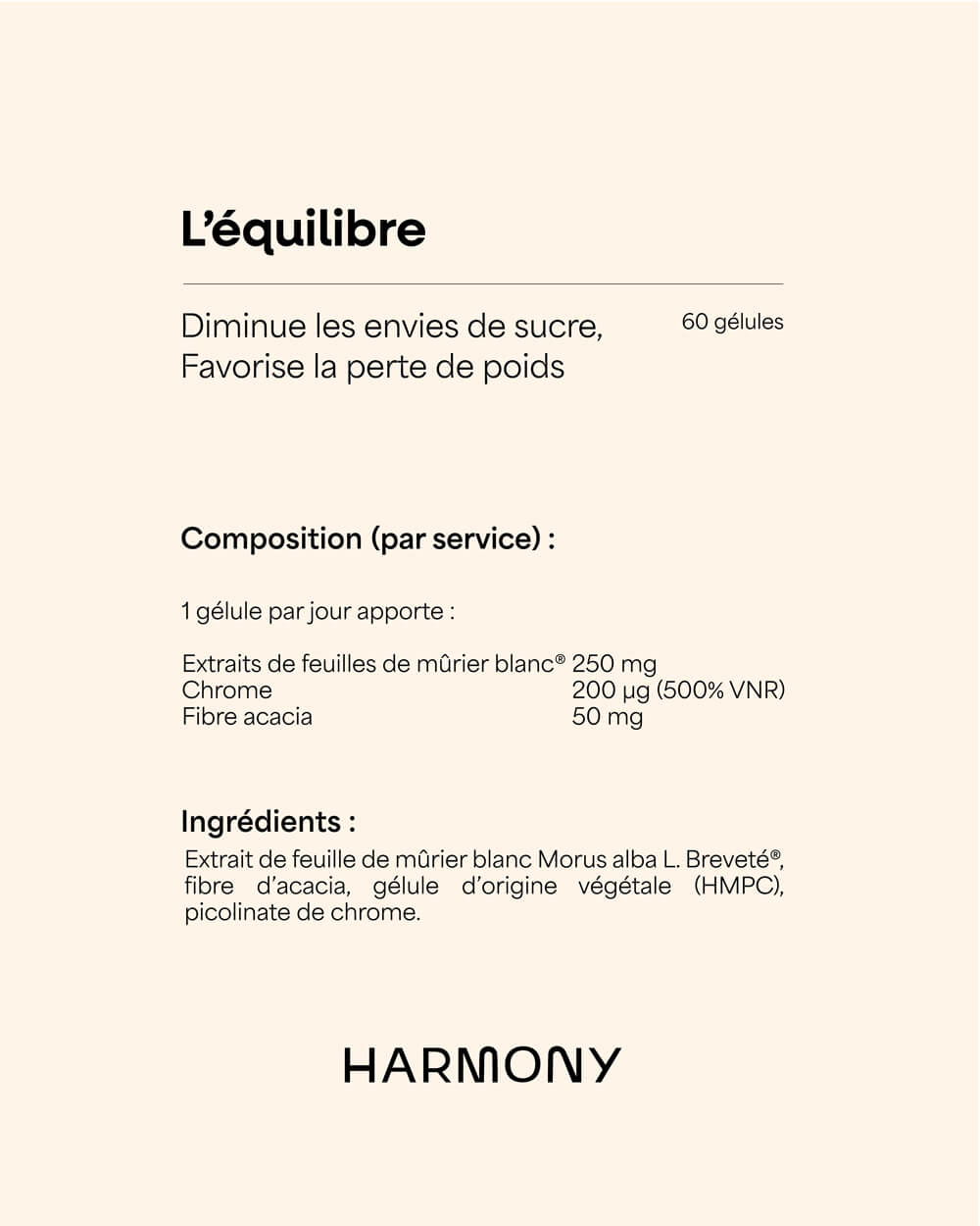 L’Équilibre — Complément alimentaire pour la gestion du poids et de la Glycémie