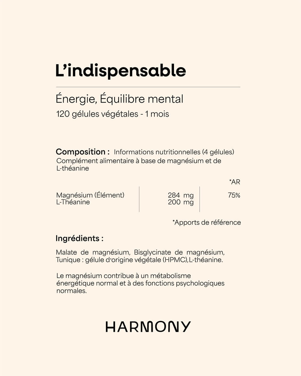 L’Indispensable — Complément alimentaire pour le stress et le sommeil