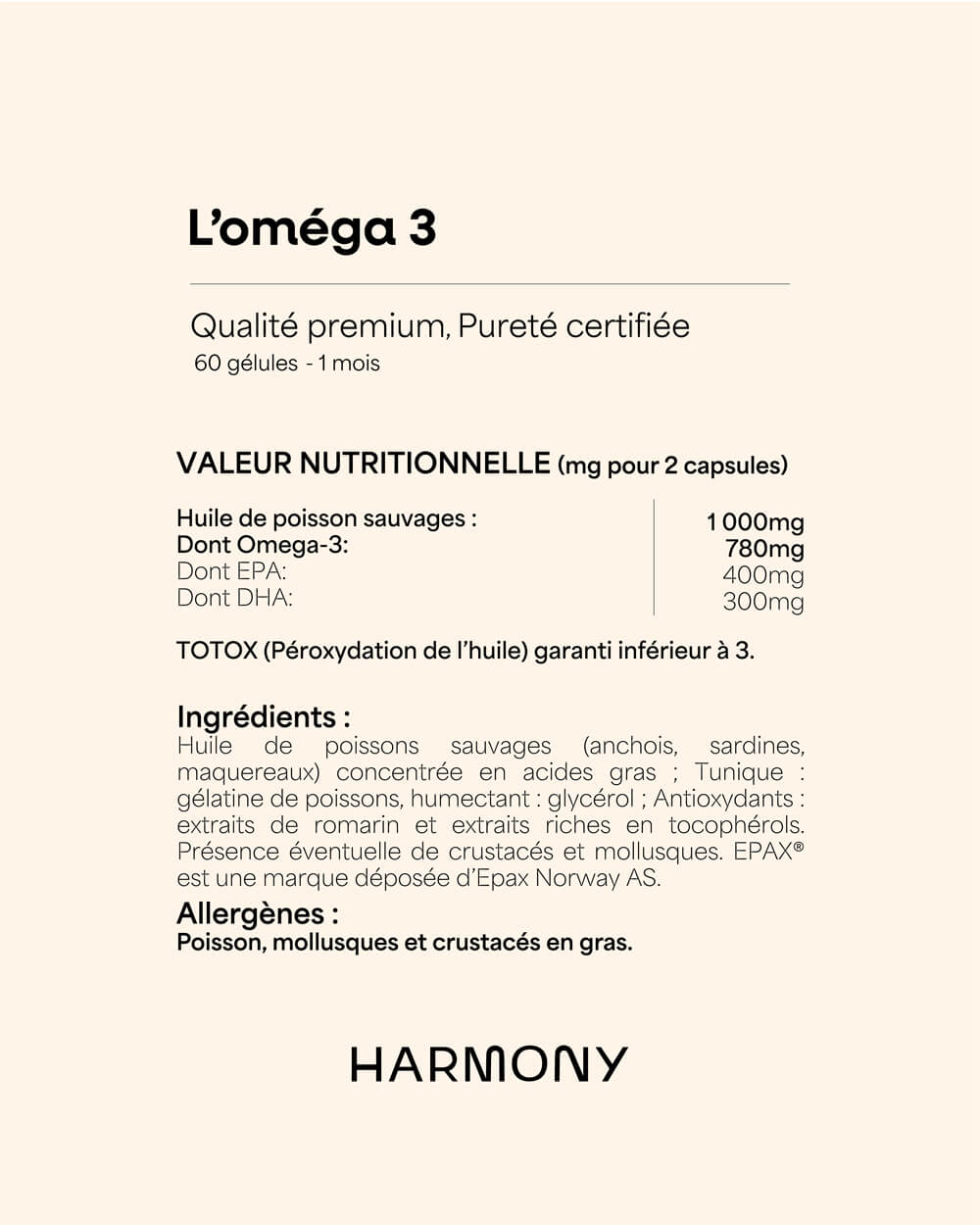 OMEGA 3 PREMIUM - Skin Hydration - Anti-inflammatory &amp; Natural Action